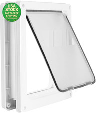 Large Doggie Door with Magnetic Lock Panel Weatherproof 16.9X14In for Dogs Cats