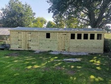 30ft x 10ft Heavy Duty Timber Shed | Workshop | Custom Built & Installed UK