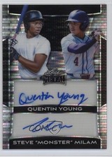 2025 Leaf Metal Silver Pulsar 1/10 Quentin Young Steve “Monster” Milam Auto 4z8
