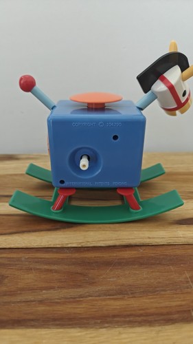 Vtg Rocking Pony Alarm Clock Quartz Kid Room Colorful Battery Operated Unused - Photo 4/7