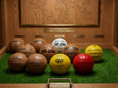 Vintage World Cup 1930 to 1966 Leather size 5 Historical Soccer ball set of 11