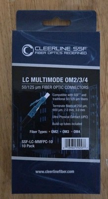 CleerLine SSF-LC-MMFPC-10 (10 pack) OM2/3/4  50/125 Fibre Optic