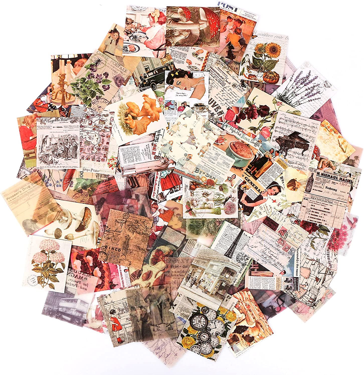 400Pcs Junk Journal Vintage DIY Material Paper Journaling Supplies
