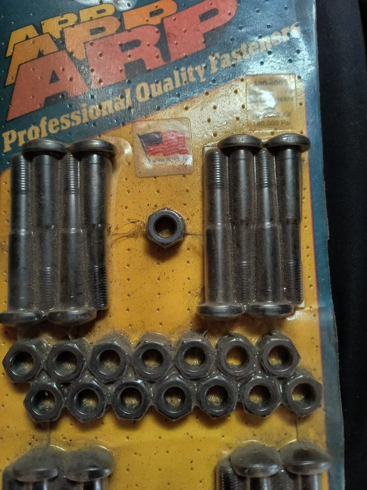 ARP 190-6001 Connecting Rod Bolt Nut Set 3/8"  Pontiac 326 389 400 421 455 NOS  - Image 3 of 4