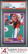 1989 SCORE SUPPLEMENTAL #368S RON JAWORSKI CHIEFS PSA 10