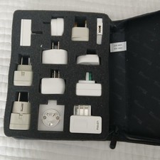 Targus European Electricity Power Adapter Travel Pack Worldwide in zippered case