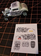 Water Slide Decals For Hot Wheels 32 Ford Smoked Flames And Skulls Water Slide Decals For Hot Wheels 32 Ford Smoked Flames And Skulls