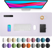 Large PU Leather Desk Pad Protector   Non-Slip Mouse Pad  Writing Mat for Offic