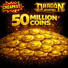 50 Million Coins Dragon Adventures  DA  CHEAPEST  FAST DELIVERY  ROBLOX