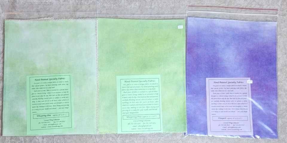 Lot 19 Hand Painted Cross Stitch Linen 28 Count by Crossed Wing Collection, PG - Image 3 of 4