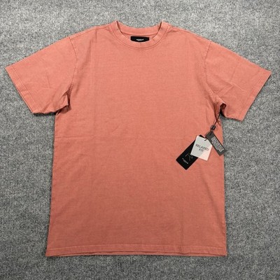 Reserved Supply Ash Rose Relaxed Fit T Shirt Men M 100% Cotton Faded Rust Red