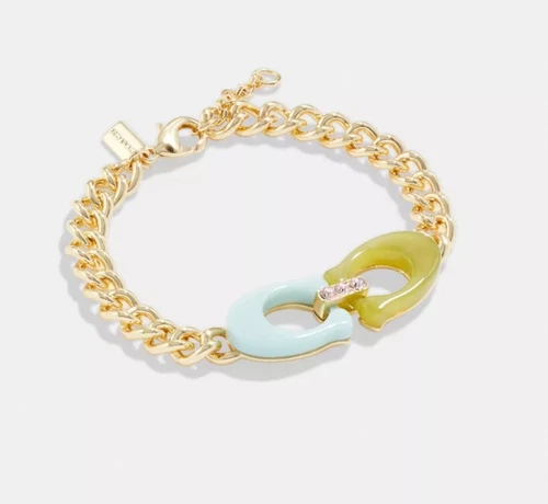 Bracciale Coach New York Firmato Catena Maglia