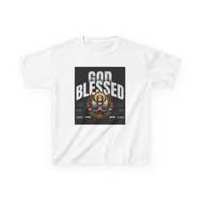 God Blessed Kids Heavy Cotton Tee, Cute Kids Shirt, Religious Kids ...