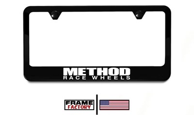 METHOD Race Wheels License Plate Frame | Black Metal | Top Quality | Performance