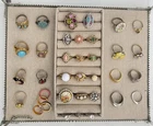 Vintage Lot Costume Jewelry Rings Avon Coventry Emmons W Germany 10k Gold Silver
