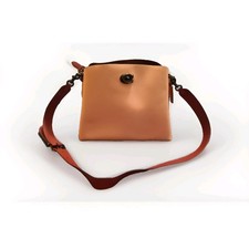 NWT Coach Willow Leather Tote Light Coral/Multi Colorblock