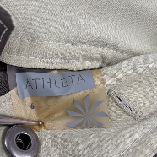 Athleta Whatever Skort Women's Size 6 Olive Green A-Line Pleated Built In Shorts - Picture 5 of 11