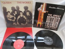 QUEEN X 2, THE WORKS, 1984 + FREEDIE MERCURY,GREAT PRETENDER, 12