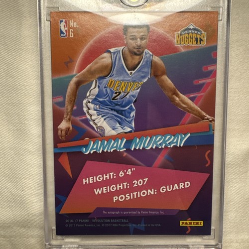 2016-17 Panini Revolution JAMAL MURRAY RC Rookie Card On-Card Auto Holo RARE - Picture 5 of 8