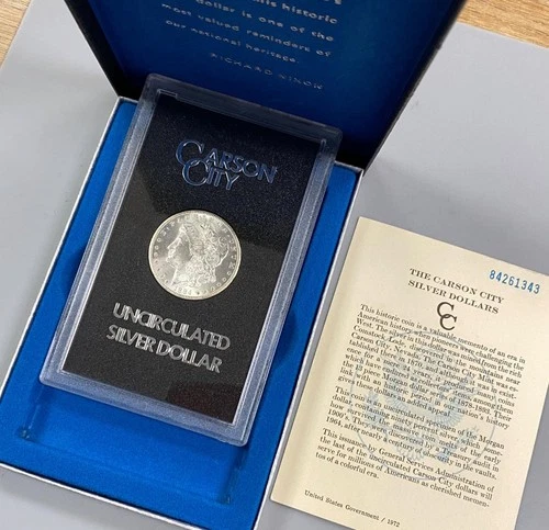 1884 CC GSA Carson City Mint Morgan $1 BU T-1 w/ogp L24183