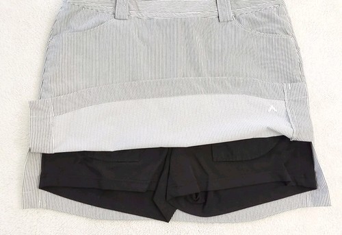 Callaway Golf Skort Skirt Women's Size 12 Blue White Striped Pockets Comfort - Picture 5 of 8