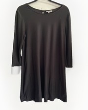 Bobbie Brooks Ladies 3/4 Sleeve T-Shirt Dress Black Sz M EUC