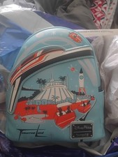 Disney Parks Tomorrowland Space Mountain Peoplemover Loungefly Backpack NEW TAGS