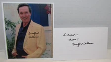Bradford Dillman Signed Photo & Index Card, Movie & TV Actor