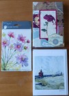 NEW SEALED BLANK NOTECARD PACKS, LAKE MICHIGAN SAUGATUCK BEACH, FLOWERS