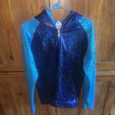 Sea Dragon Studios Iradized Shiny Zip Up Hoodie medium custom jam cruise rave