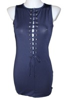 Damen Kleid TrÄGerkleid Stretchkleid Dunkelblau Blau Bodyflirt Boutique Gr. Xs