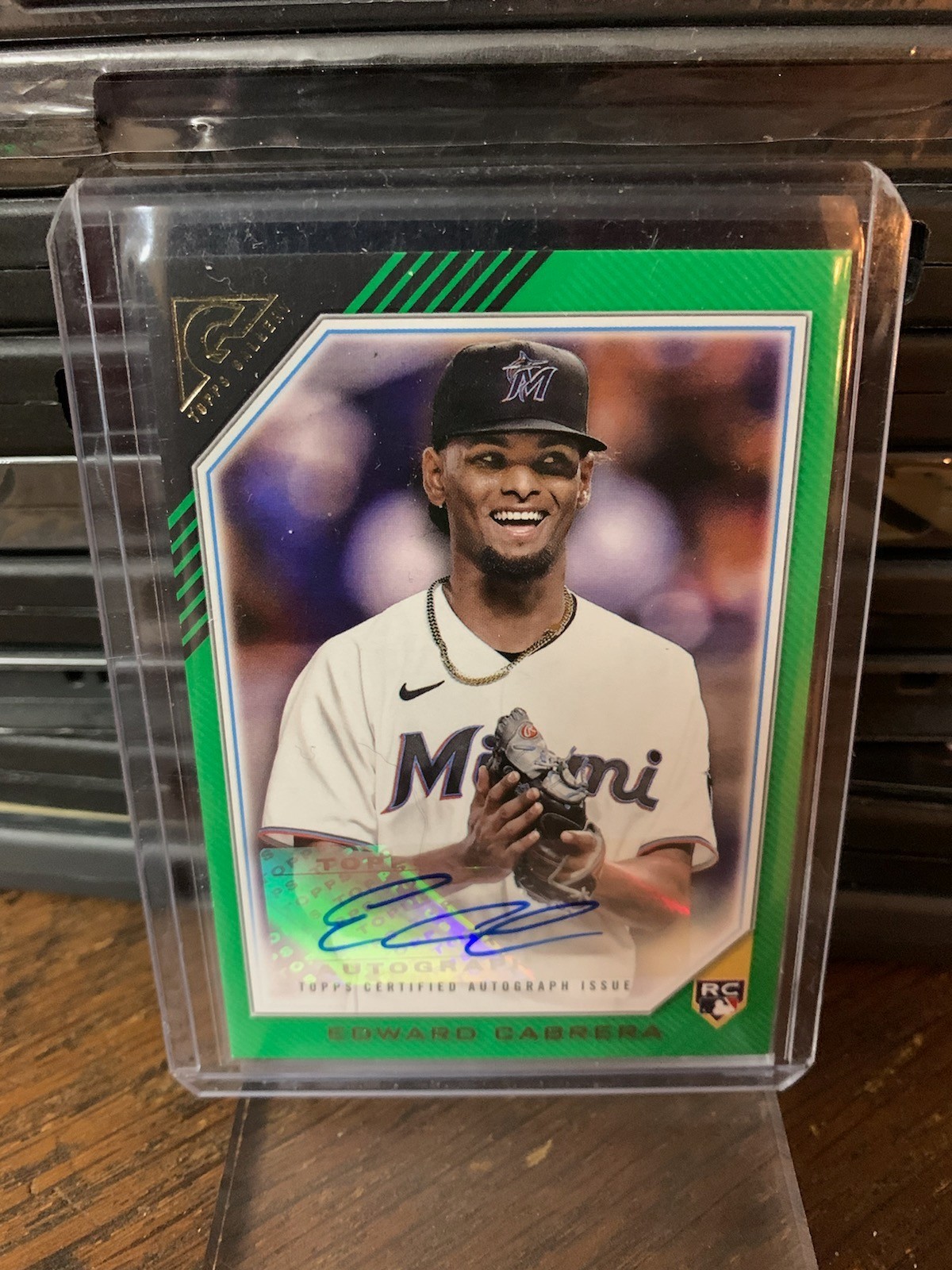 2022 Topps Gallery - Rookie Autographs Edward Cabrera #RA-ECA Green /99 ...