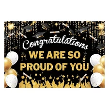 Graduation Backdrop 2025 Class Of 2025 Banner Graduation Decorations Outdoor