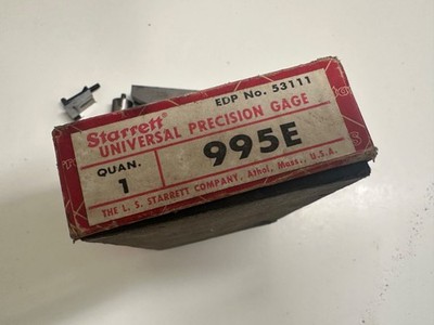 Vintage Starrett No. 995E with Accessories in Original Box