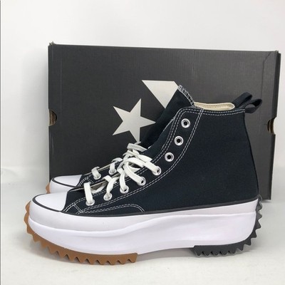 Converse Run Star Hike Hi All Terrain Black Gum Platform Unisex Shoes - Size 9.5