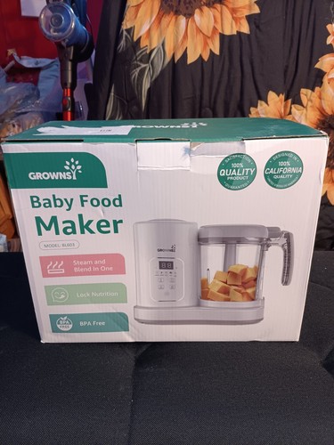 GROWNSY Baby Food Maker Processor Blender Steamer Grinder Puree All-in-One .