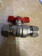 RBM 15mm Red Butterfly Ball Valves X 20