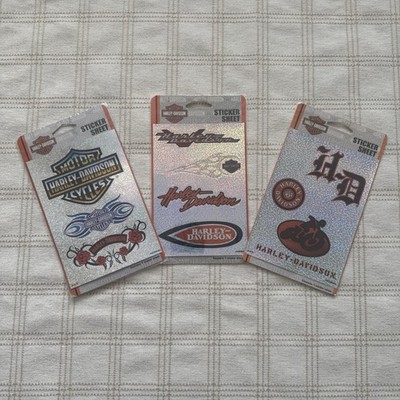 Vintage 2003 Harley Davidson Sticker Sheet Bundle New In Plastic