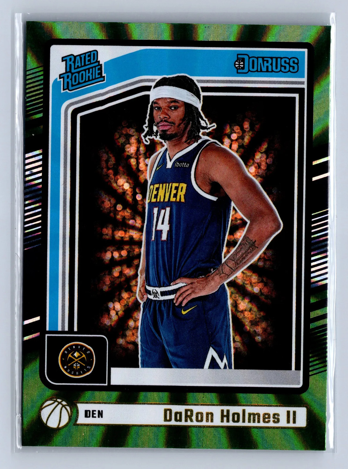 2024 Panini Donruss DaRon Holmes II Green Holo Laser #213