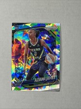 2025 Panini Prizm WNBA - Aziaha James RC #83 Cracked Ice Prizm Dallas Wings