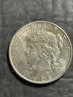 US 1923-D Peace Silver Dollar AU Condition