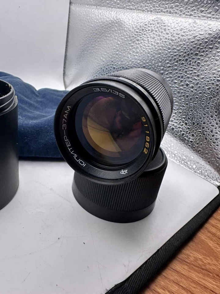 JUPITER-37AM M42 135mm f/3,5 USSR telephoto lens Zenit camera - Image 4 of 4