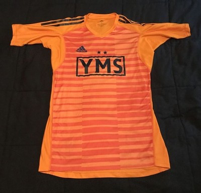 Adidas Climalite Orange YMS Soccer KEEPER Jersey #46 | Mens Small