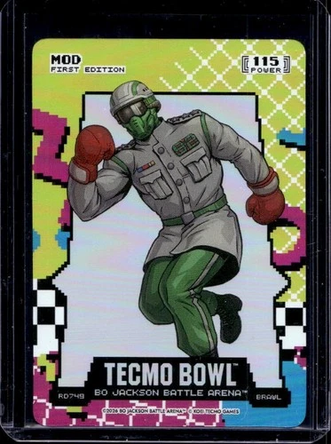 2026 Bo Jackson Battle Arena Tecmo Bowl MoD 1st 80's 8-Bit Rad Battlefoil #RD749