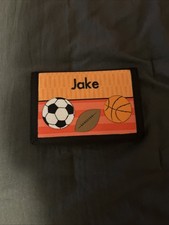 Custom Kids Sports Wallet  Jake  Perfect For Youth Stocking Stuffer NEW