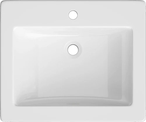 PROFLO PF21181 Hoffman 21-1/4" Rectangular Vitreous China Drop In - White - Picture 2 of 6