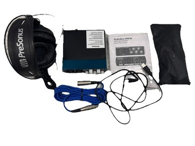 PreSonus AudioBox 96 Studio Bundle USB Interface M7 Mic HD7 Headphones