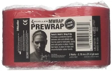 MUELLER Sports Medicine MWrap, Pre Wrap, Athletic 2 Count (Pack of 1), Red 