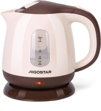 Small Electric Kettle， 1 Litre 1100W Low Wattage Cordless Kettle for Travel Bedr
