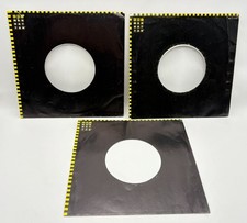 EMI Manhattan Records Company Sleeves 45 RPM 7 Inch Lot of 3 Black Check Border
